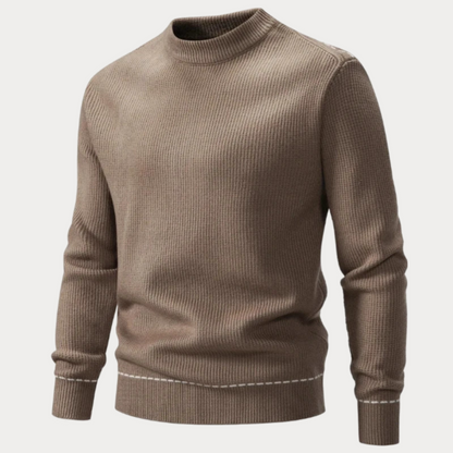 Slim Fit Trui Heren – Klassieke Gebreide Trui van Katoen voor Casual en Formeel