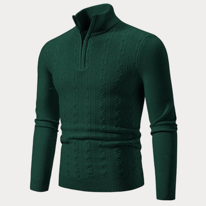 Slim Fit Trui Heren – Stijlvolle Gebreide Trui van Katoen voor Casual en Formeel