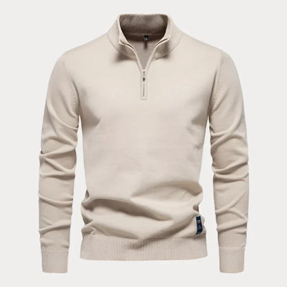 Heren Pullover Kwart Rits – Comfortabele Trui met Rits voor Casual en Sportief Gebruik