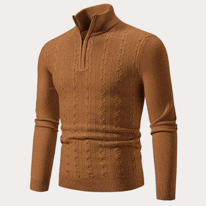 Slim Fit Trui Heren – Stijlvolle Gebreide Trui van Katoen voor Casual en Formeel