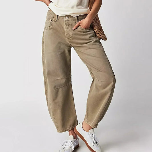 Dames Jeans met Wijde Pijpen – Comfortabele en Trendy Broek voor Casual Outfits