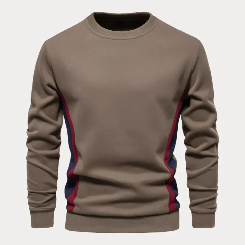 Herenpullover – Comfortabele ronde hals trui van zachte wol voor casual stijl