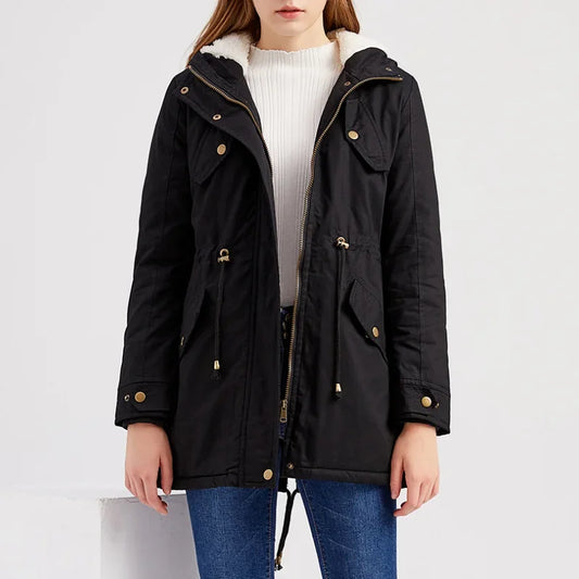 Parka voor Dames – Waterdichte damesparka met warme voering en capuchon