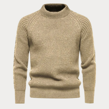 Casual Trui Heren - Ronde Hals Trui van Katoen voor Comfortabele Look