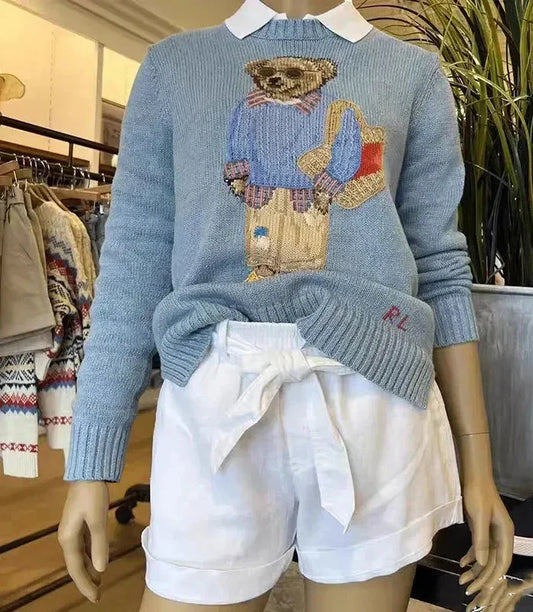 Gebreide Berenpullover Dames – Comfortabele en Stijlvolle Trui voor Herfst