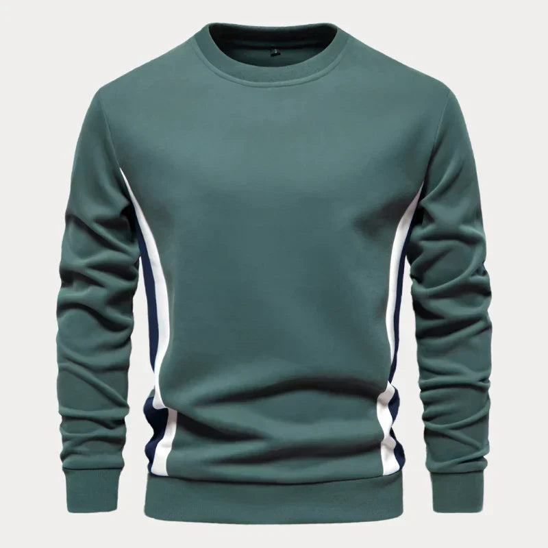 Herenpullover – Comfortabele ronde hals trui van zachte wol voor casual stijl