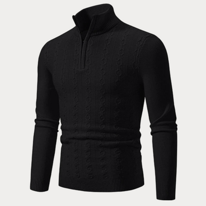Slim Fit Trui Heren – Stijlvolle Gebreide Trui van Katoen voor Casual en Formeel