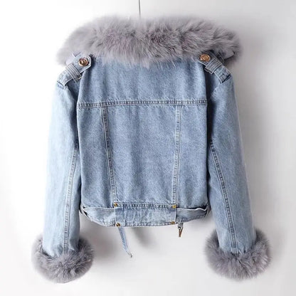 Jeansjack Dames met Riem – Stijlvol denim jasje voor casual en trendy outfits