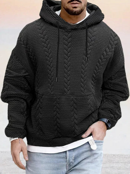 Heren Kapuzenjacke - Comfortabele Hoodie met Rits en Zachte Stoffen voor Casual Gebruik