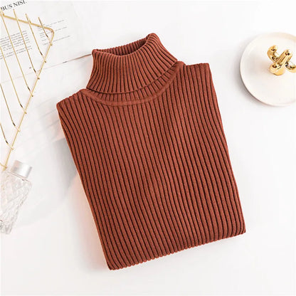 Rollkragenpullover dames – Comfortabele trui met boorden voor casual stijl
