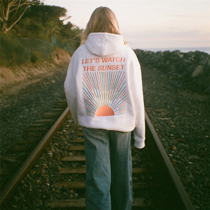 Hoodie voor dames – Overmaat bedrukte hoodie met comfortabele pasvorm en stijl