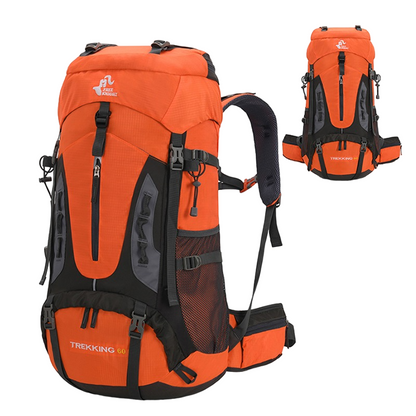 Wandelrugzak 60L Ergonomisch Ontwerp Bergtrekking