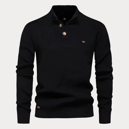 Pullover heren – Opstaande kraag, comfortabele trui voor casual en sportief gebruik