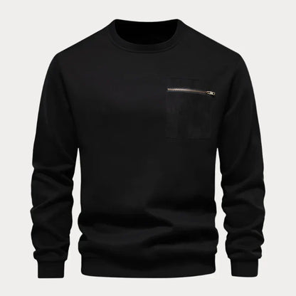 Herenpullover – Comfortabele trui met borstzak voor casual en formele looks