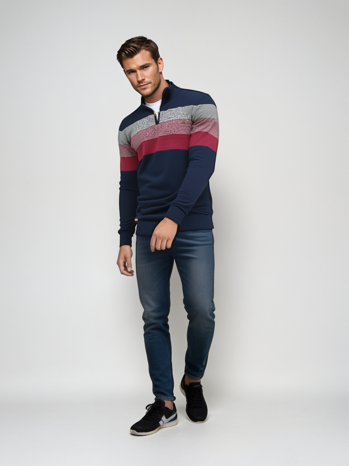 Patchwork-Pullover heren – Comfortabele trui met unieke ontwerpen voor casual stijl