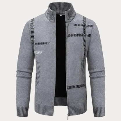 Herenpullover met opstaande kraag – Comfortabele trui met zijzakken voor casual stijl
