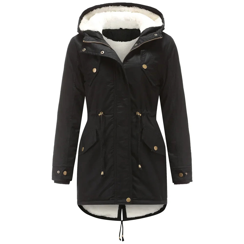 Parka voor Dames – Waterdichte damesparka met warme voering en capuchon