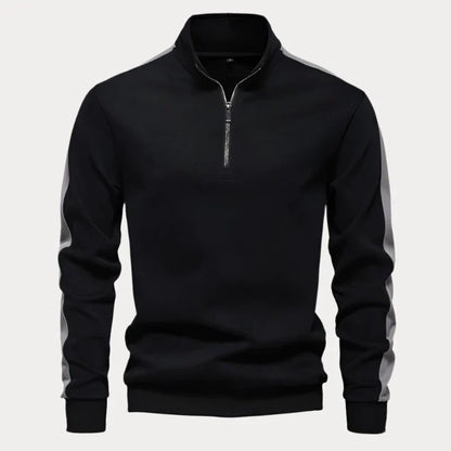 Heren Quarter Zip Pullover - Comfortabele en Stijlvolle Trui voor Vrije Tijd