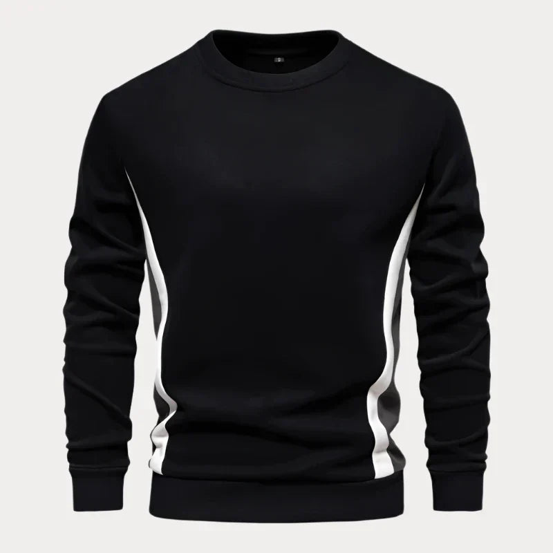 Herenpullover – Comfortabele ronde hals trui van zachte wol voor casual stijl