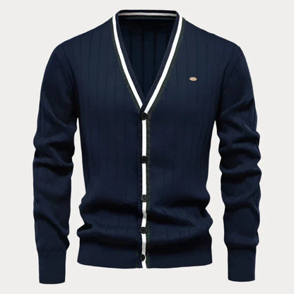 Heren vest met knoopsluiting – Stijlvol gebreid vest voor casual en formele gelegenheden