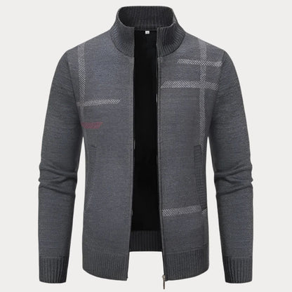 Herenpullover met opstaande kraag – Comfortabele trui met zijzakken voor casual stijl