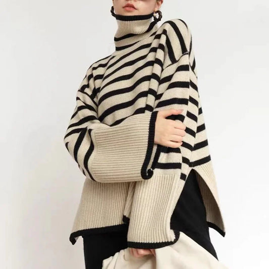Coltrui Dames – Gestreepte Trui van Katoen voor Casual en Chic Look