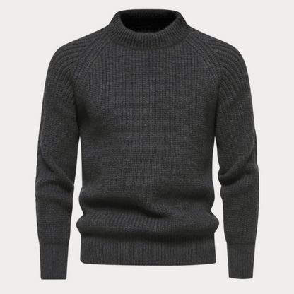 Casual Trui Heren - Ronde Hals Trui van Katoen voor Comfortabele Look