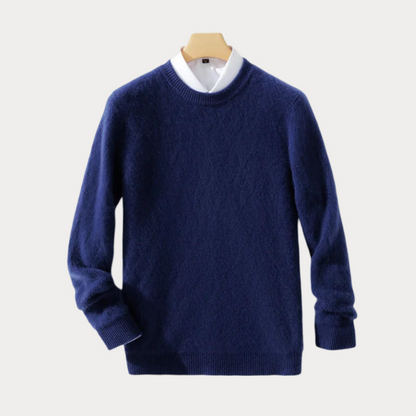 Heren Trui Ronde Hals – Comfortabele Trui van Katoen voor Casual Stijl