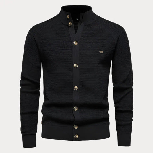Heren Pullover met Knopfleiste – Comfortabele Trui voor Casual en Formele Gelegenheden