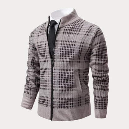 Vest voor heren – Smal gesneden met patroon, stijlvol en comfortabel
