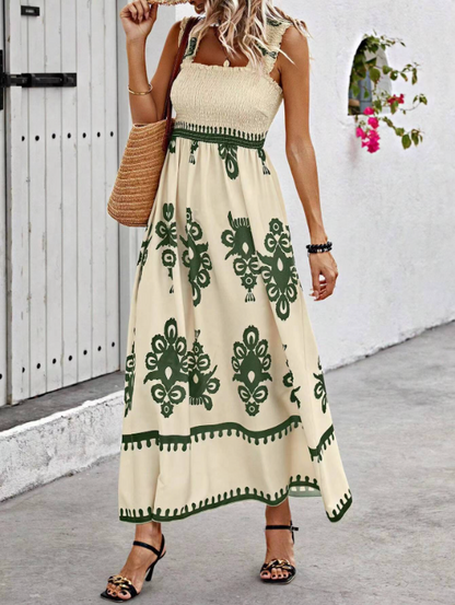 Zomerjurk Maxi voor Vrouwen – Flatterende Lange Jurk met Elegante Snit