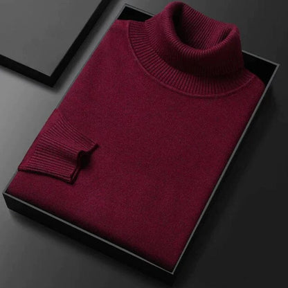 Heren Coltrui – Warme gebreide trui met ronde hals en casual stijl