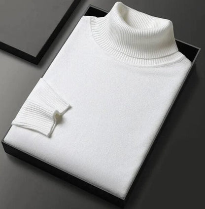 Heren Coltrui – Warme gebreide trui met ronde hals en casual stijl