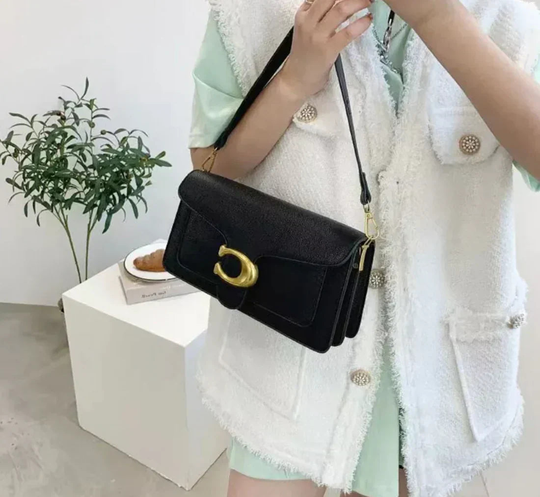 Schoudertas Vrouwen – Stijlvolle Crossbody Handtas van Leer met Verstelbare Band