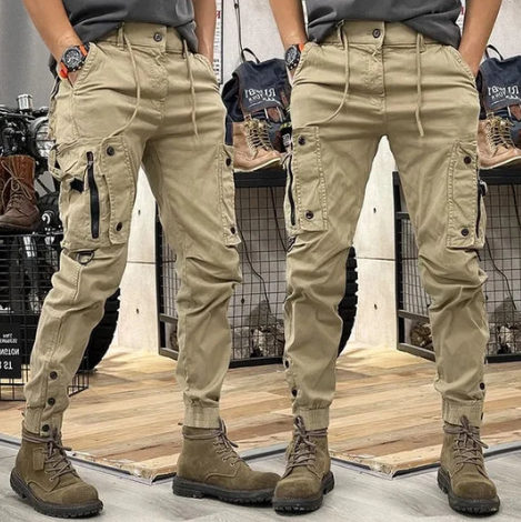 Cargobroeken heren – Comfortabele cargo pants met zakken voor casual gebruik
