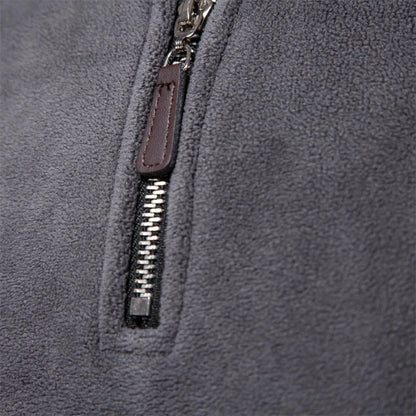 Stehkragen Pullover heren – Comfortabele trui met halvem rits en stijlvol design