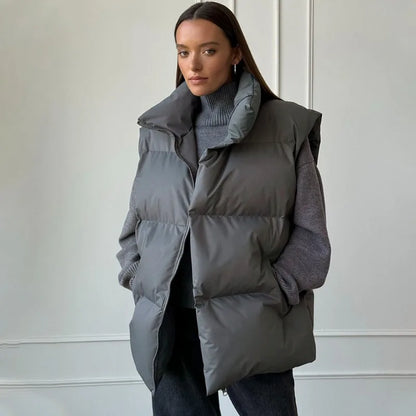 Gevoerde Puffervest Dames – Warm en Stijlvol Vest voor Koude Dagen