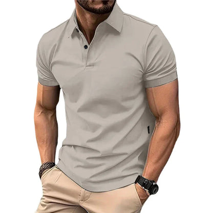 Zomer Polo Heren – Korte Mouwen, Comfortabele Katoenen Poloshirt voor Casual Dagen