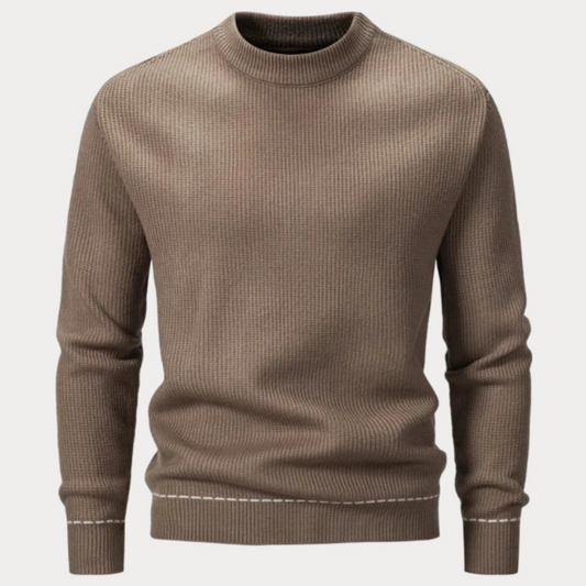 Slim Fit Trui Heren – Klassieke Gebreide Trui van Katoen voor Casual en Formeel