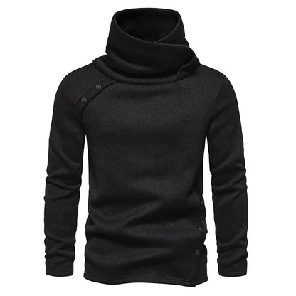 Rollneck trui heren – Knoopdesign trui van zachte stof voor casual stijl