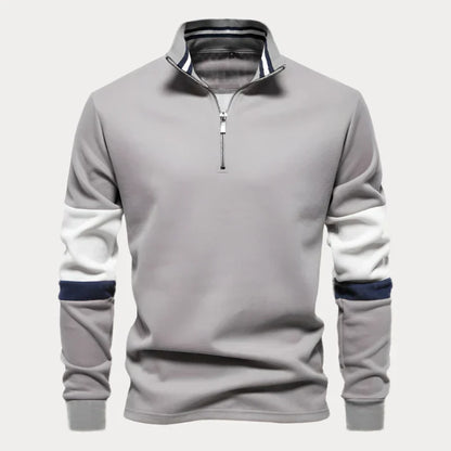 Herenpullover met Rits – Comfortabele Kwart Rits Trui voor Herfst en Winter