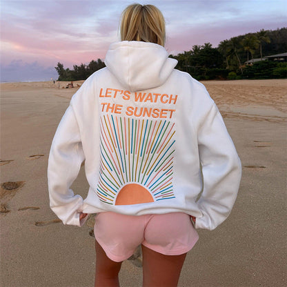 Hoodie voor dames – Overmaat bedrukte hoodie met comfortabele pasvorm en stijl