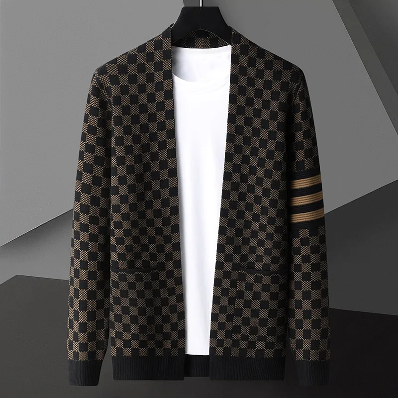 Heren vest met blokpatroon – Stijlvol gebreid vest voor casual en formele gelegenheden