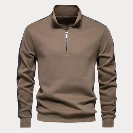 Heren Quarter Zip Pullover - Comfortabele en Stijlvolle Trui voor Vrije Tijd