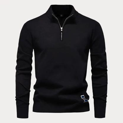 Heren Pullover Kwart Rits – Comfortabele Trui met Rits voor Casual en Sportief Gebruik
