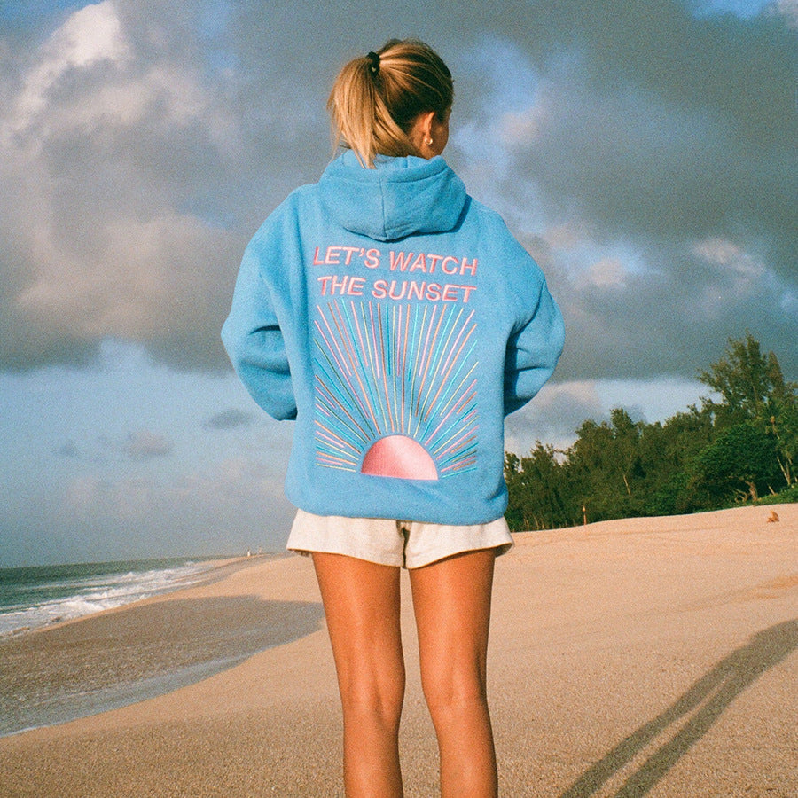 Hoodie voor dames – Overmaat bedrukte hoodie met comfortabele pasvorm en stijl