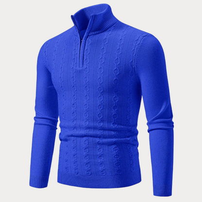 Slim Fit Trui Heren – Stijlvolle Gebreide Trui van Katoen voor Casual en Formeel