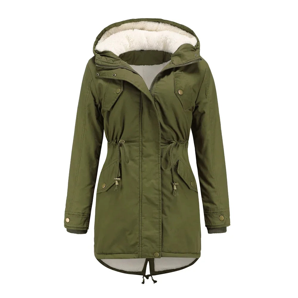 Parka voor Dames – Waterdichte damesparka met warme voering en capuchon