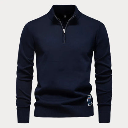 Heren Pullover Kwart Rits – Comfortabele Trui met Rits voor Casual en Sportief Gebruik