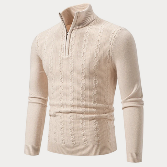 Slim Fit Trui Heren – Stijlvolle Gebreide Trui van Katoen voor Casual en Formeel